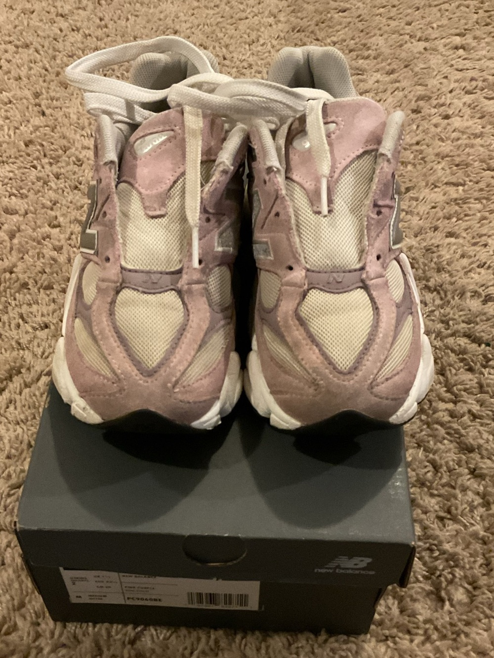 New Balance Kids' Light Pink Suede & Mesh Sneakers